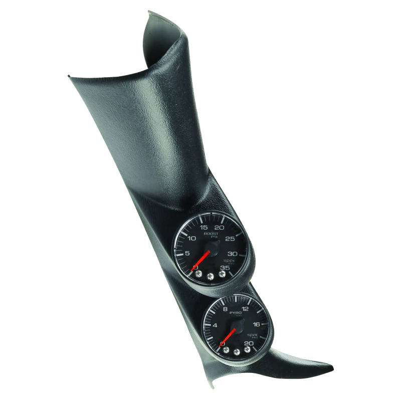 autometer_P72020-6792eb4c8944c Autometer Diesel Gauge Kit A-Pillar 01-07 GM Boost/EGT 60psi/2000 Grad F Schwarz Spek-Pro