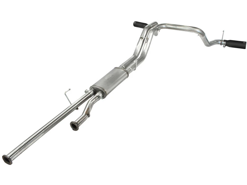 aFe MACHForce XP 2-1/2 Zoll auf 3 Zoll 409 SS Kat-Back Auspuffanlage mit schwarzen Spitzen 10-17 Toyota Tundra V8 5.7L