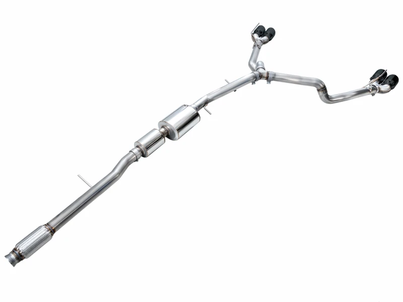 AWE Tuning 2021+ GMC Suburban/Yukon XL 5.3L 0FG Split Rear Exit Catback - Quad Diamond Blk Tips