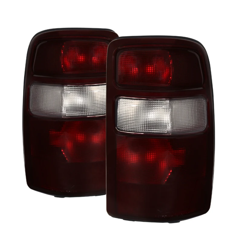 spyder_9028809-6794cc2366783 Xtune GMC Yukon 00-06 OEM Style Tail Lights w/ Black Rim Red Smoked ALT-JH-CSUB00-OE-RSM