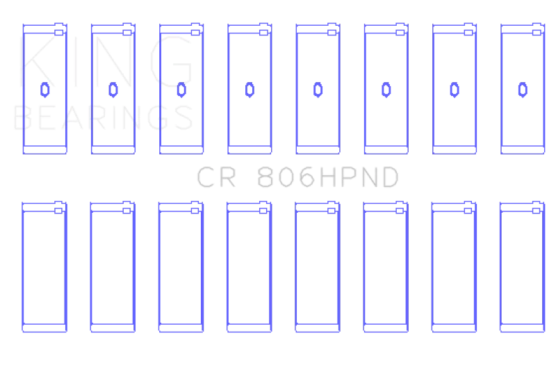 king-engine-bearings_CR806HPND020-6796621f6dea1 King Engine Bearings Chrysler 361Ci 383Ci (Size STDX) Connecting Rod Bearing Set