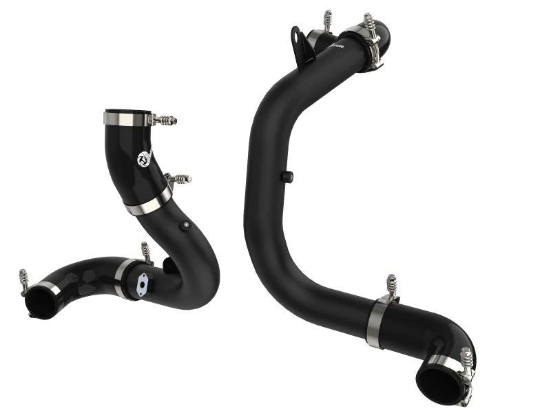 afe_46-20414-B-6792d0f0020b1 aFe BladeRunner 15-20 VW GTI (MKVII) L4-2.0L (t) Aluminum Hot and Cold Charge Pipe Kit Black