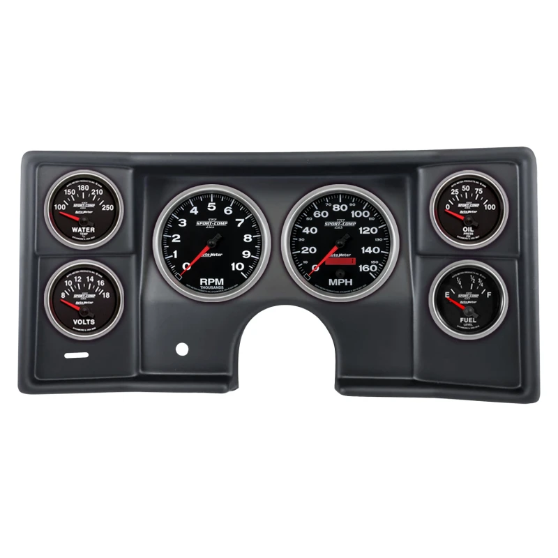 Autometer Sport-Comp II Direct Fit Dash Kit 78-81 Malibu / El Camino (2 x 5in. / 4 x 2-5/8in.)
