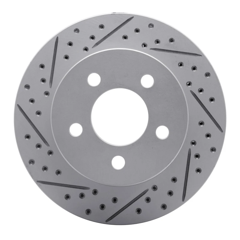 DFC 99-06 Jeep Wrangler Front Left Drilled & Slotted Geoperformance Rotor