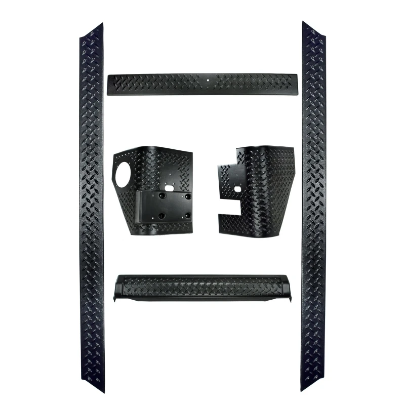 Rugged Ridge 6-Teiliges Karosserie-Schutz-Kit für Jeep Wrangler TJ 97-06