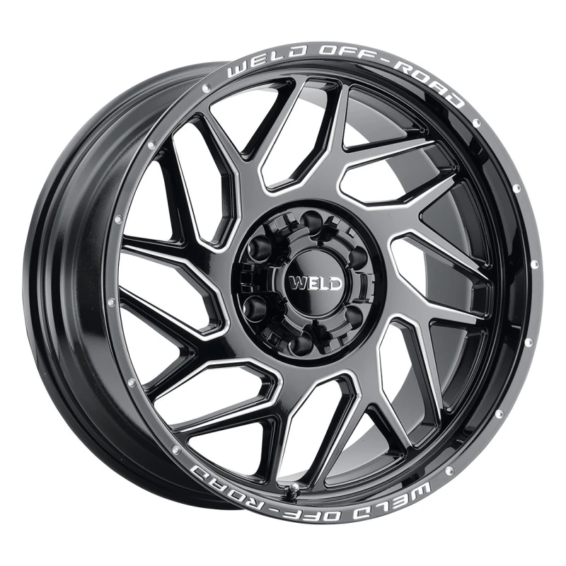 Weld Off-Road W117 20X10 Fulcrum 8X165.1 ET-18 BS4.75 Gloss Schwarz MIL 125.1