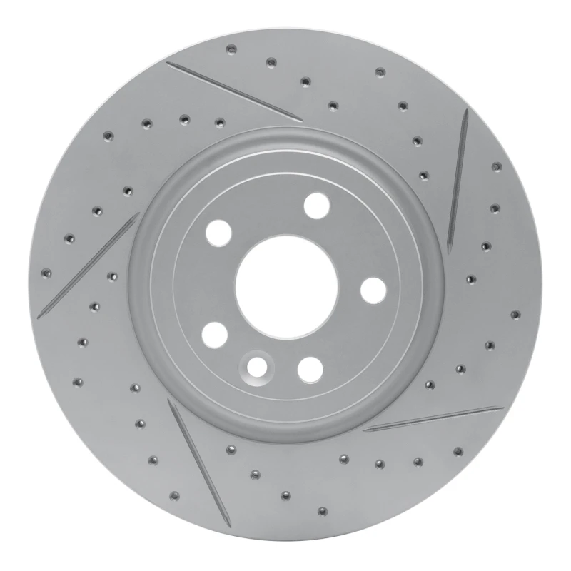 DFC 17-19 Jaguar F-Pace Front Right Drilled & Slotted Geoperformance Rotor