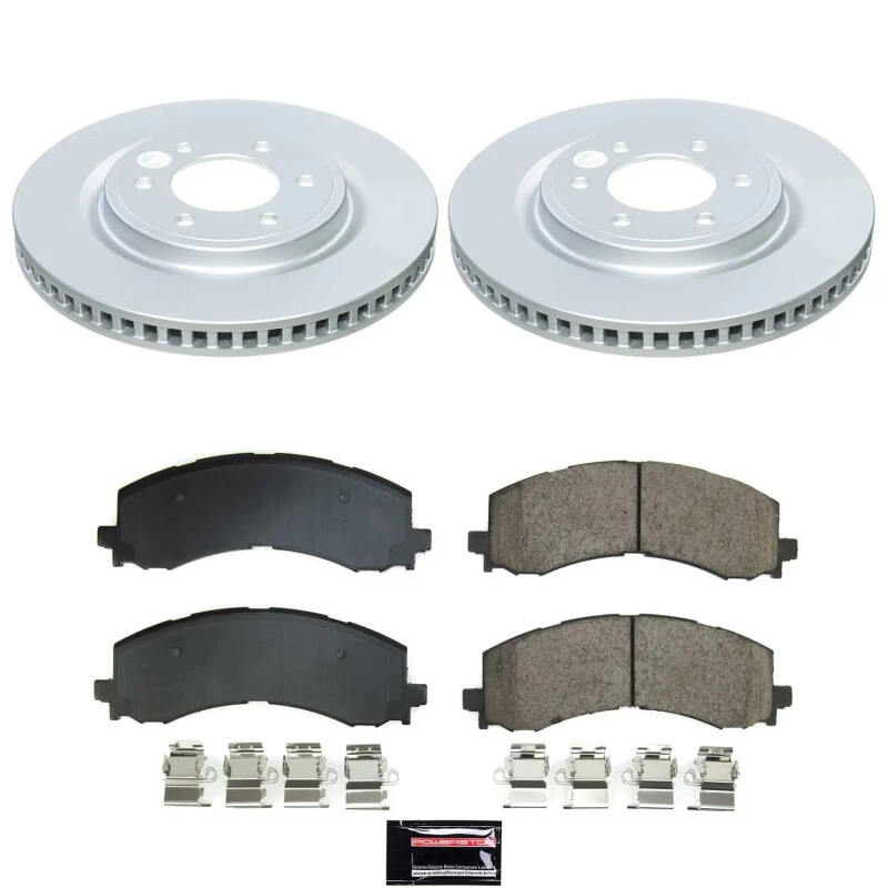 Power Stop 22-23 Ford F-150 Lightning Front Z17 Coated Brake Kit