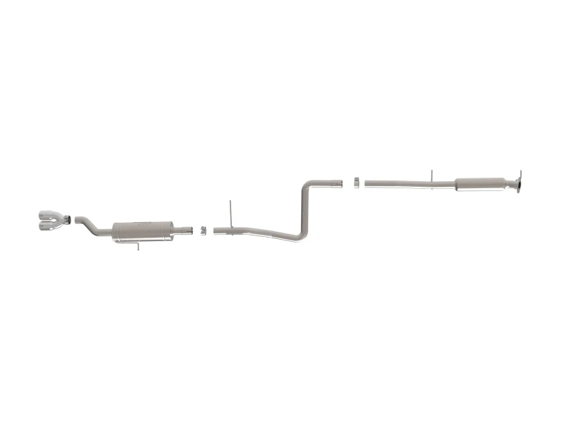 aFe Takeda Serie 2 1/2 Zoll 304 SS Kat-Back 14-19 Ford Fiesta L4-1,6L mit polierter Spitze