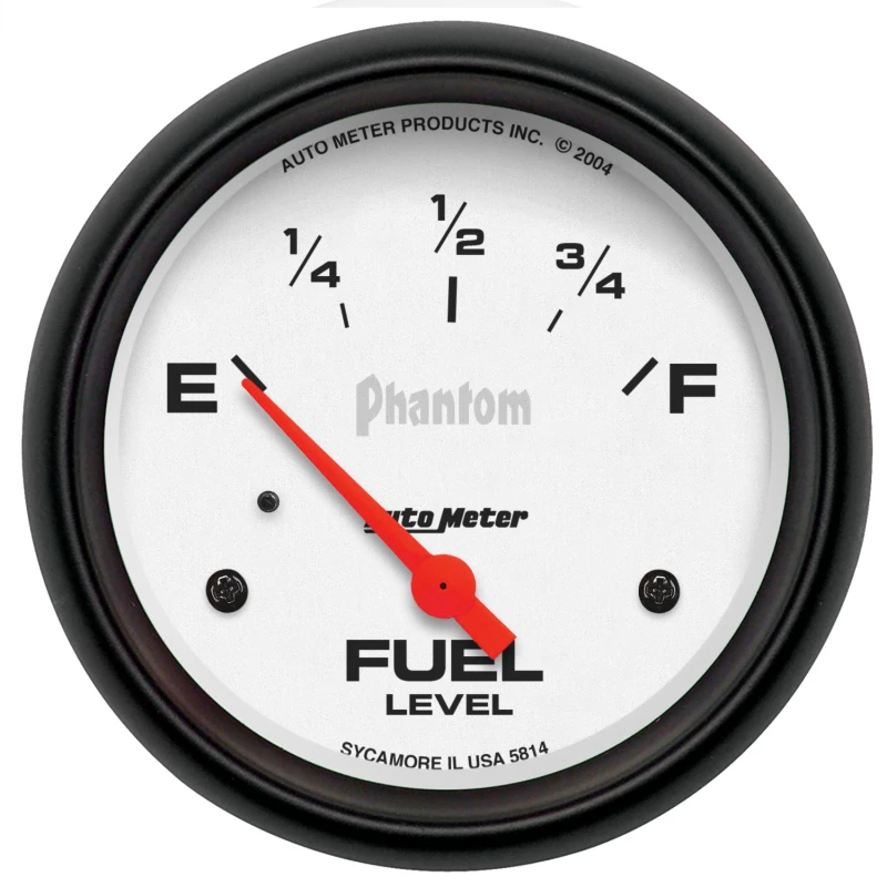 Autometer Phantom Fuel Level 2 5/8in 0 ohm to 90 ohm Electric Gauge