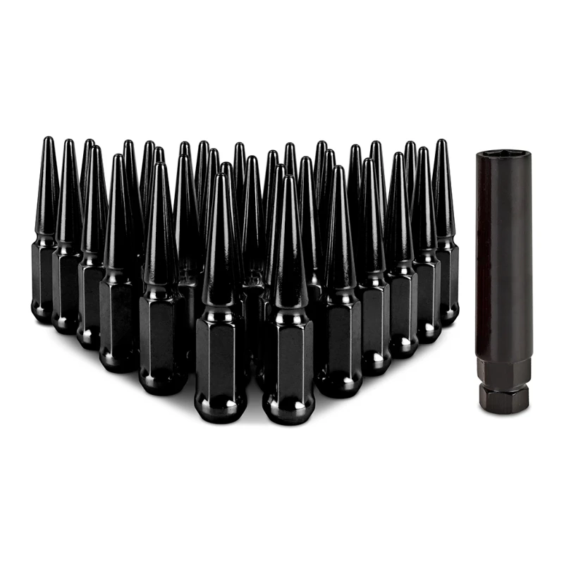 Mishimoto Mishimoto Stahl Spiked Radmuttern M14 x 1,5 32-teiliges Set Schwarz