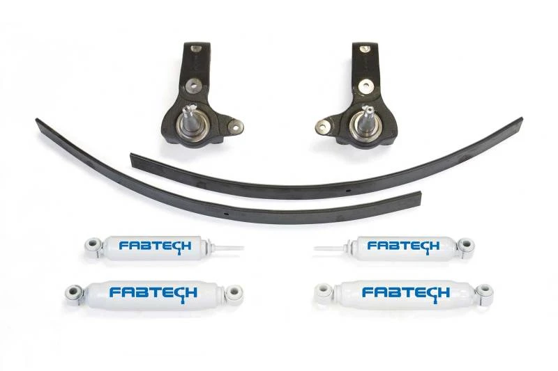 Fabtech 95.5-04 Toy Tacoma 5 Loch 2WD 3 Zoll Spindel-System mit Perf. Stoßdämpfern
