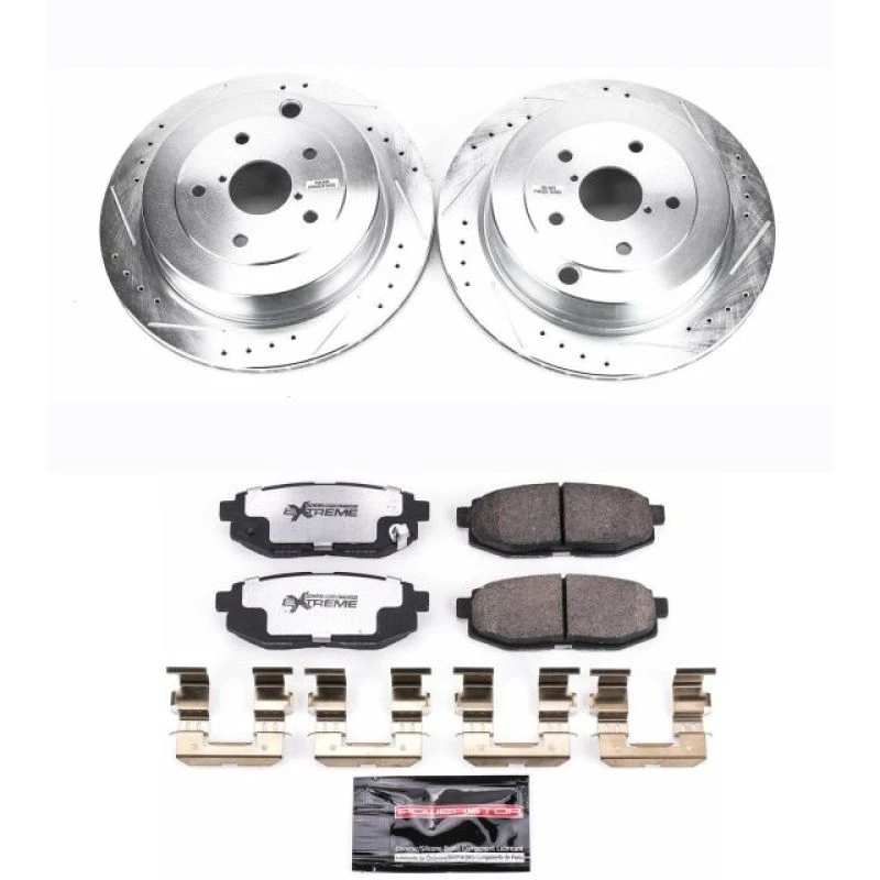 Power Stop Rear Z26 Street Warrior Brake Kit for 06-07 Subaru B9 Tribeca