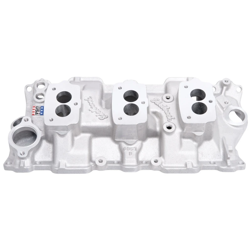 Edelbrock-Ansaugkrümmer Vintage-Serie C357B 3X2