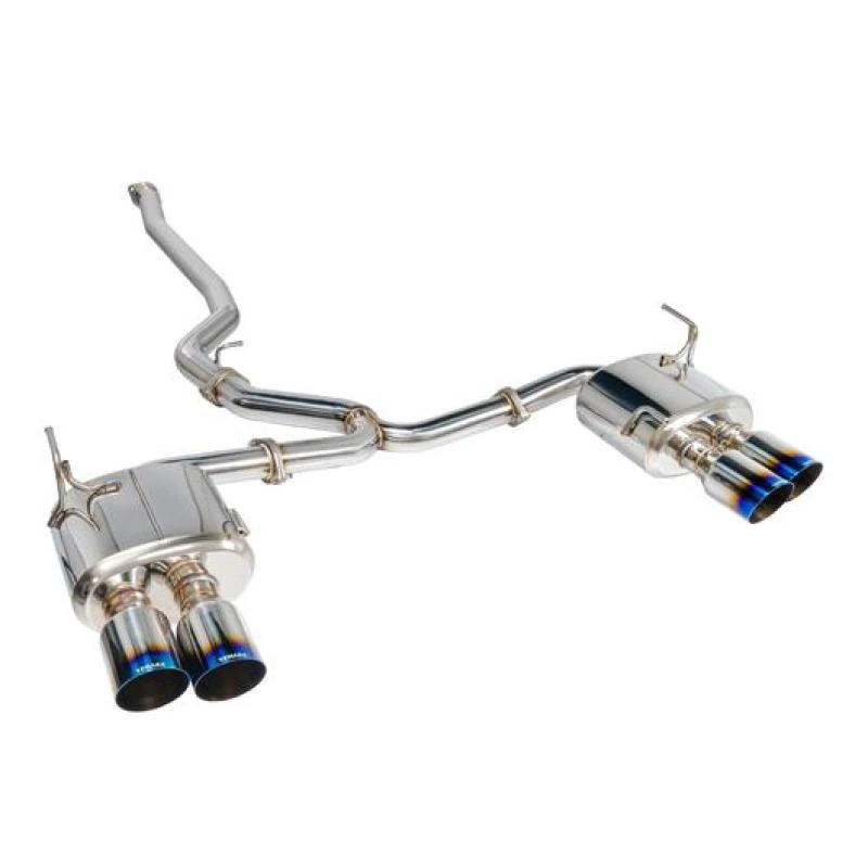 Remark 4in Quad Cat-Back Exhaust Titanium Stainless Non-Resonated für 2015+ Subaru WRX/STi