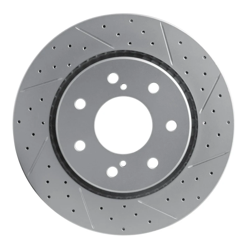 DFC 10-14 Ford F-150 4WD Front Right Drilled & Slotted Geoperformance Rotor