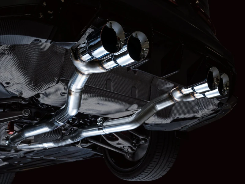 AWE Track Edition Kat-Endschalldämpfer für BMW G8X M3/M4 - Chromsilberne Endrohre