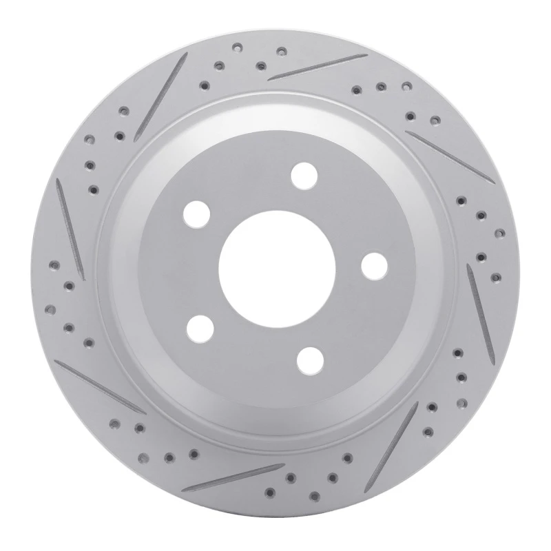 DFC 98-02 Chevrolet Camaro Rear Left Drilled & Slotted Geoperformance Rotor