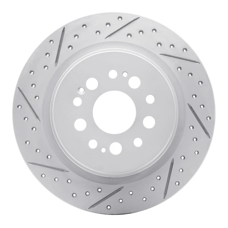 DFC 17-26 Acura Rdx Rear Left Drilled & Slotted Geoperformance Rotor