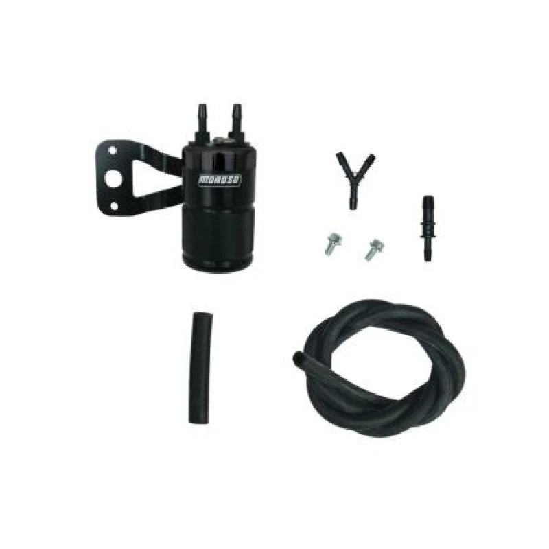 Moroso Air Oil Separator for Harley-Davidson Twin Cam with SS Teardrop Air Cleaner - Black