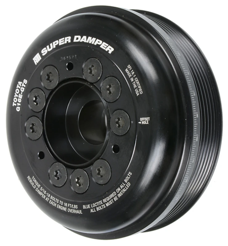 ATI Damper - 5.885in - Aluminum - Toyota G16E-GTS - 3-Ring