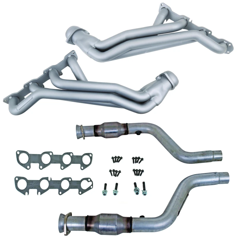 BBK 05-08 Dodge 5.7 Hemi (Auto) Lange Rohr-Header mit Hochleistungs-Katalysator-Mittelrohr (Ti-Keramik)