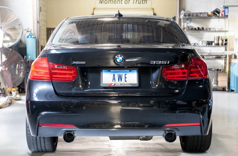 AWE Tuning BMW F3X 335i/435i Touring Edition Axle-Back Auspuff - Chrom Silber Spitzen (102mm)