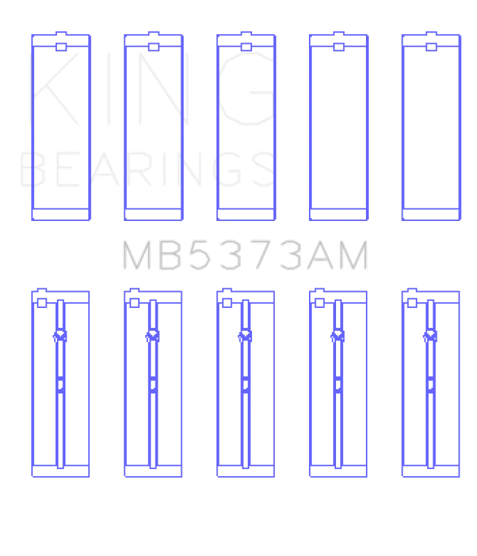 King Engine Bearings Nissan Ga14DE/Ga16DE/Qg18DE (Size +1.0mm) Main Bearing Set