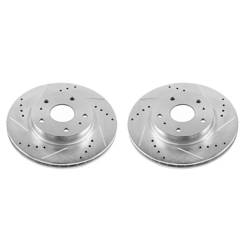 powerstop_JBR1504XPR-679459e015438 Power Stop 07-13 Suzuki SX4 Front Evolution Drilled & Slotted Rotors - Pair