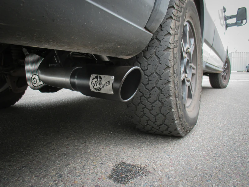 aFe Vulcan Serie 3,5 Zoll 409 SS Kat-Abgasanlage 13-19 Ford Transit V6 3,5L (TT) mit schwarzen Endrohren