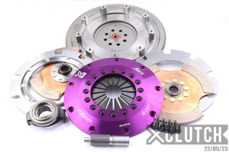 XClutch 8-Zoll-Zweischeiben-Keramik-Kupplungskit für 15-17 Subaru WRX Basis 2.0L