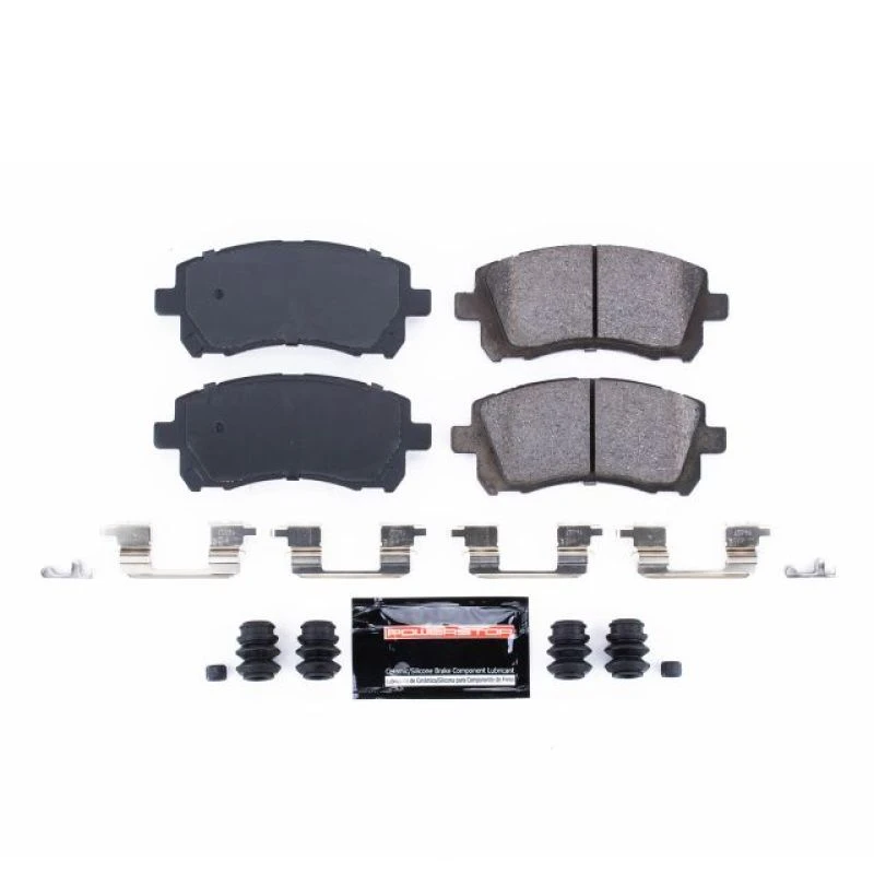 Power Stop Front Z23 Evolution Sport Brake Pads w/Hardware for 98-02 Subaru Forester