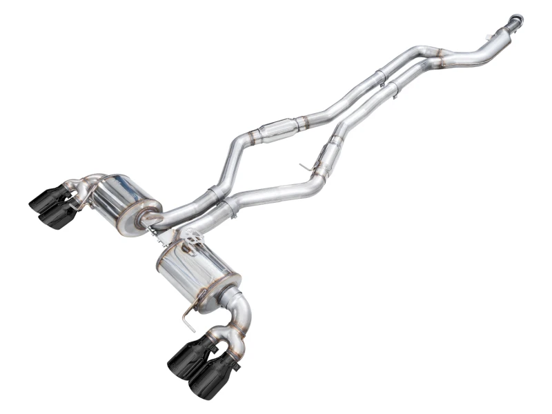 AWE Tuning 22-26 BMW M240i (G42) Touring Edition Exhaust - Diamond Black Tips