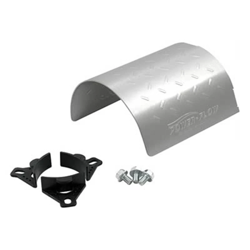 Injen Power-Flow Diamant-Platten-Wärmeabschirmung mit Klarlack, passt für 3,00-3,50 Zoll, poliert