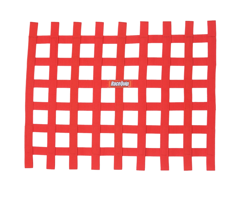 RaceQuip Red Ribbon Window Net