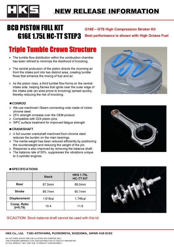 HKS Piston Pin Set AA 24-14 L56