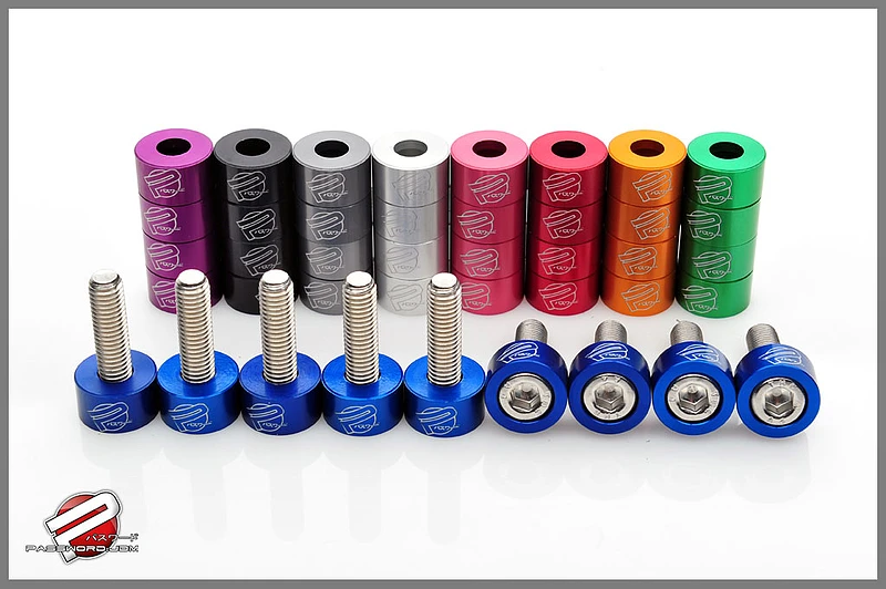 PWJDM 8mm Unterlegscheiben Set Honda (Krümmer) grün