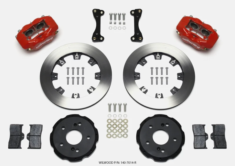 Wilwood Forged Dynalite Vordere Bremse Kit 12,19 Zoll Rot 02-06 Acura RSX-5 Loch