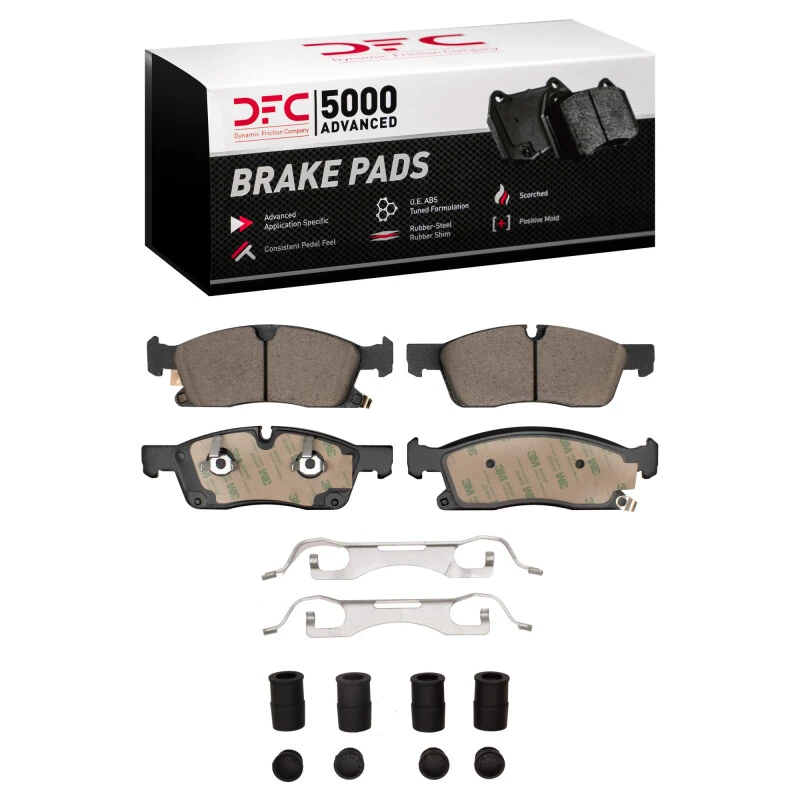 DFC 21-25 Dodge Durango Front 5000 Advanced Ceramic Brake Pads and Hardware Kit