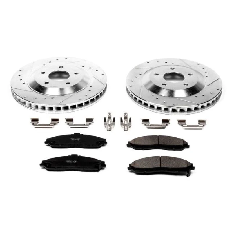 powerstop_K1559-679458527847b Power Stop 2004 Cadillac XLR Front Z23 Evolution Sport Brake Kit