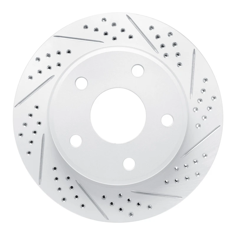 DFC 05-11 Dodge Dakota RWD Front Right Drilled & Slotted Geoperformance Rotor