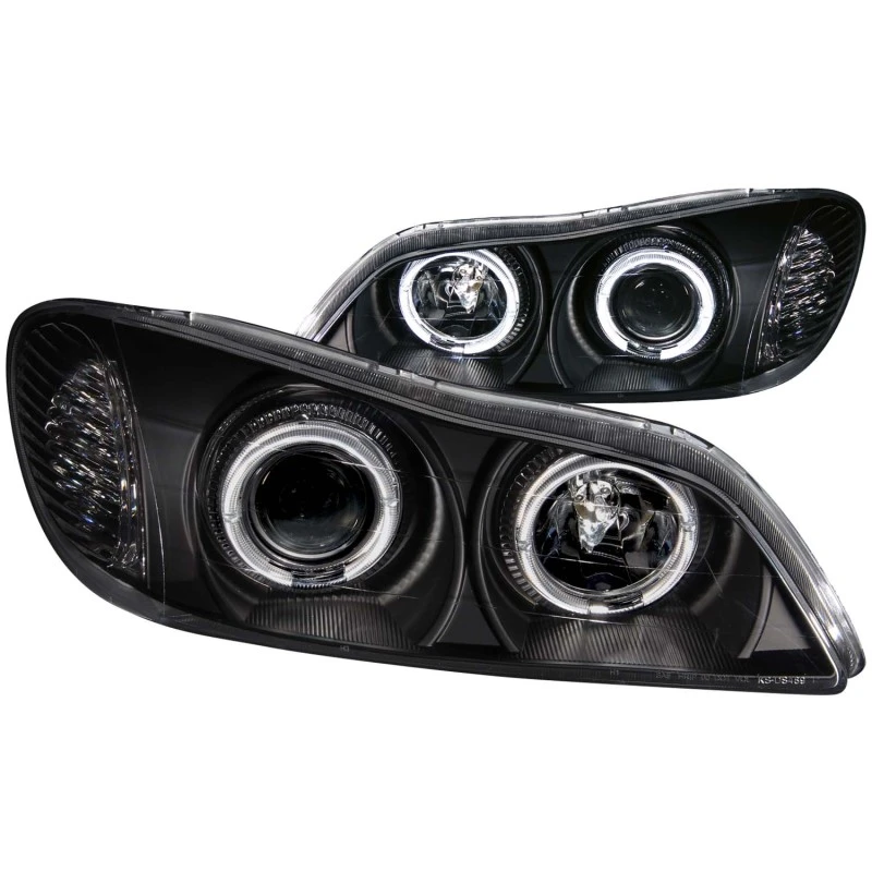 ANZO 2000-2004 Infiniti I30 Projektor-Scheinwerfer mit Halo Schwarz