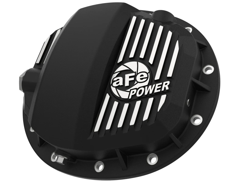 aFe Pro Series GMCH 9.5 Hinterachs-Abdeckung Schwarz mit bearbeiteten Rippen 19-20 GM Silverado/Sierra 1500