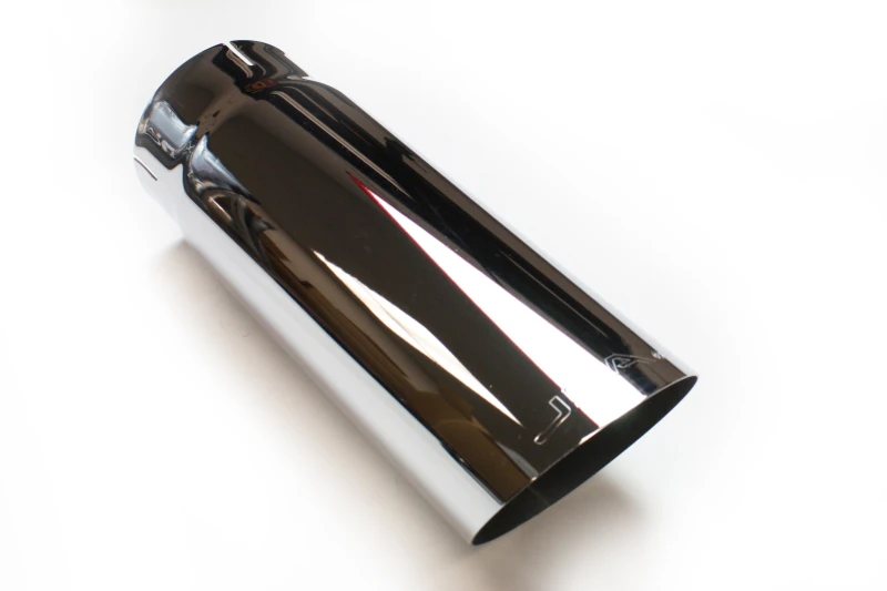JBA 4in x 4.5in x 12in Angle Cut Chromplattierter Endstück