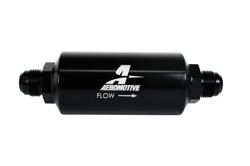 Aeromotive In-Line-Filter - (AN -10 männlich) 40 Mikron Edelstahl-Maschenelement Helligkeit Tauch schwarz