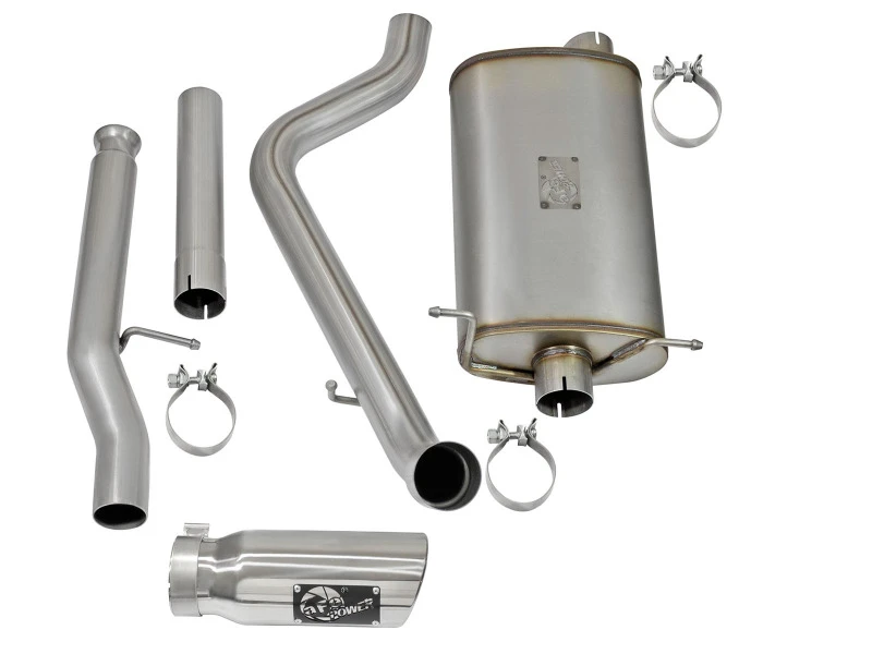 aFe MACHForce XP Auspuff-System Cat-Back Polierte Endrohre 09-17 GM Silverado 1500 4.3/5.3L RegCab SB/LB