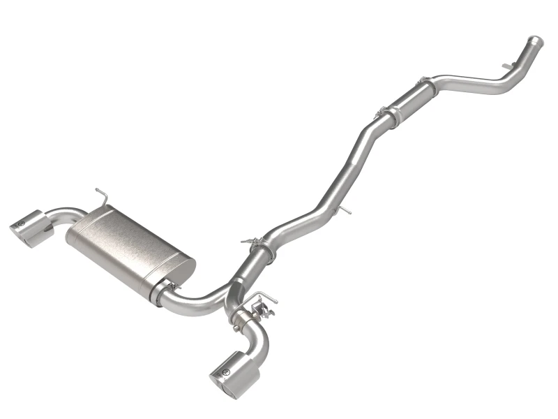aFe POWER Takeda 2021 Toyota Supra 2.0L (t) 2,5 Zoll-3 Zoll 304 SS CB Auspuff mit polierten Endstücken