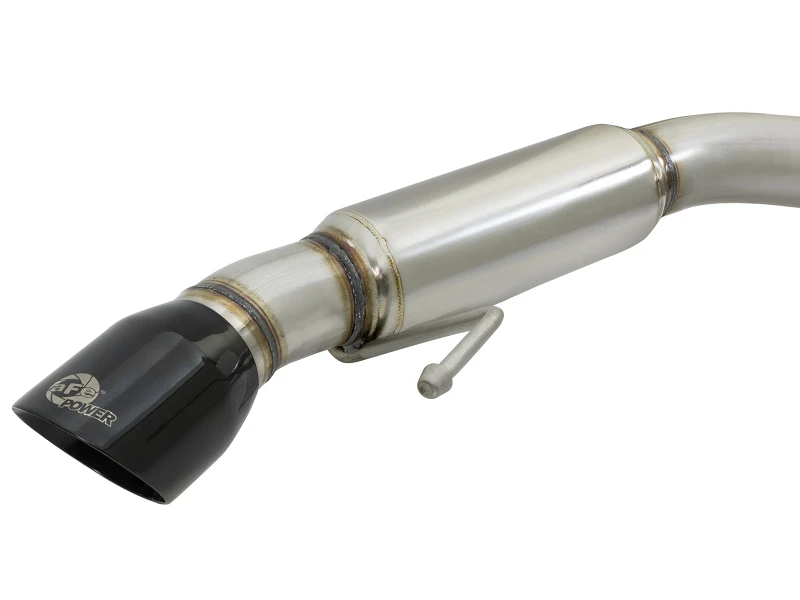 aFe MACHForce XP 3 Zoll 304 SS Sport-Ton Cat-Back mit schwarzen Endrohren 15-17 Ford Mustang V6-3.7L/V8-5.0L