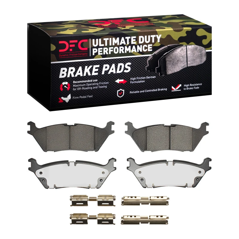 DFC 15-21 Ford F-150 RWD Rear Ultimate Duty Performance Brake Pads and Hardware Kit