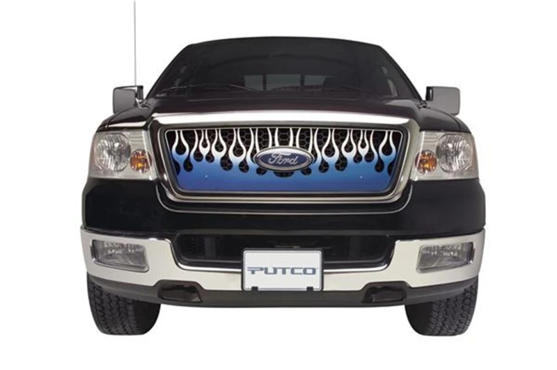 Putco 07-14 GMC Yukon / Yukon XL Flammendes Inferno Edelstahlgrill - Blau (Lackiert)